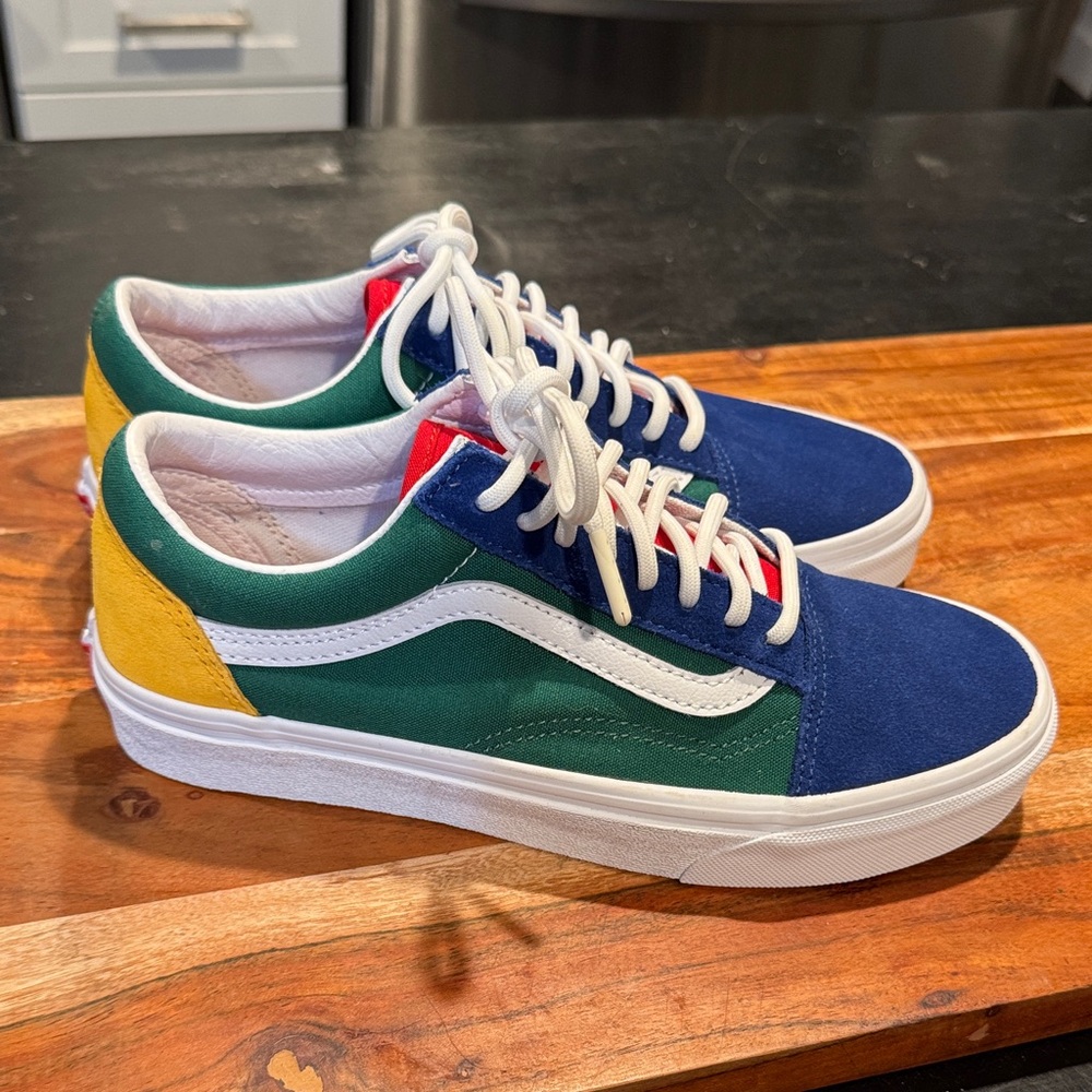 Vans Old Skool Yacht Club Colorblock Blue, Green, Yellow, Red- 6.5M/8W